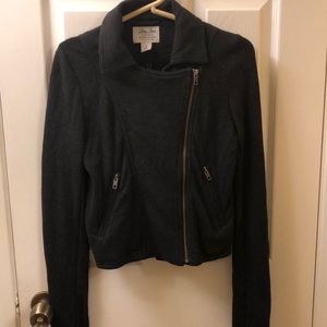 Lucky Lotus small grey cardigan sweater jacket